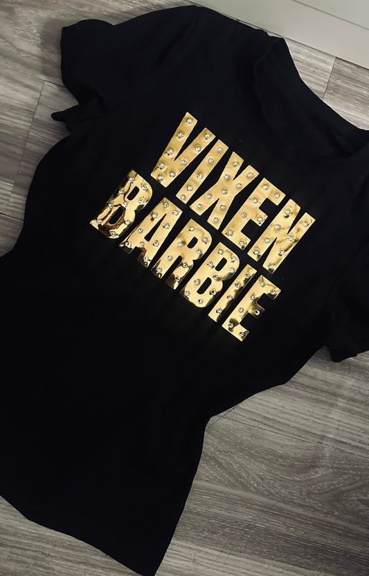 #VIXENBARBIE TEE GOLD